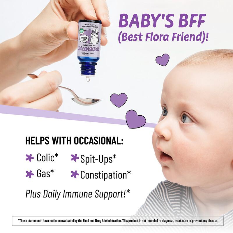 Probiotic Organic Drops, 0+ Months, 0.34 fl oz (10 ml)