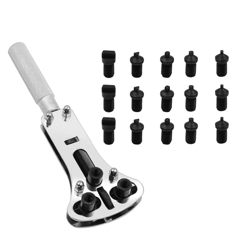 1set Watch Repair Tools Kit Wristwatch Case Opener Adjustable Screw Back Wrench Remover Watch Repair Tool Case Opener Watch Key