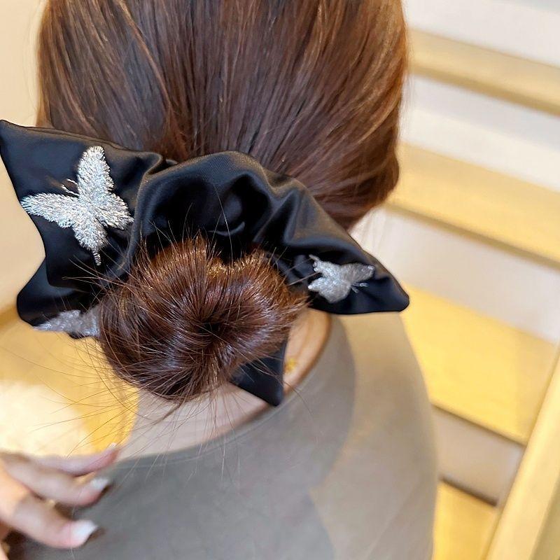 1pc New Bow Tie, Large Intestine Headband, Stylish Tie Headband, Ponytail Style Headband Accessory