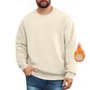 Men's Lined Sweatshirts Premium Heavy-weight Fleece Pullover Thick Thermal Sweatshirts