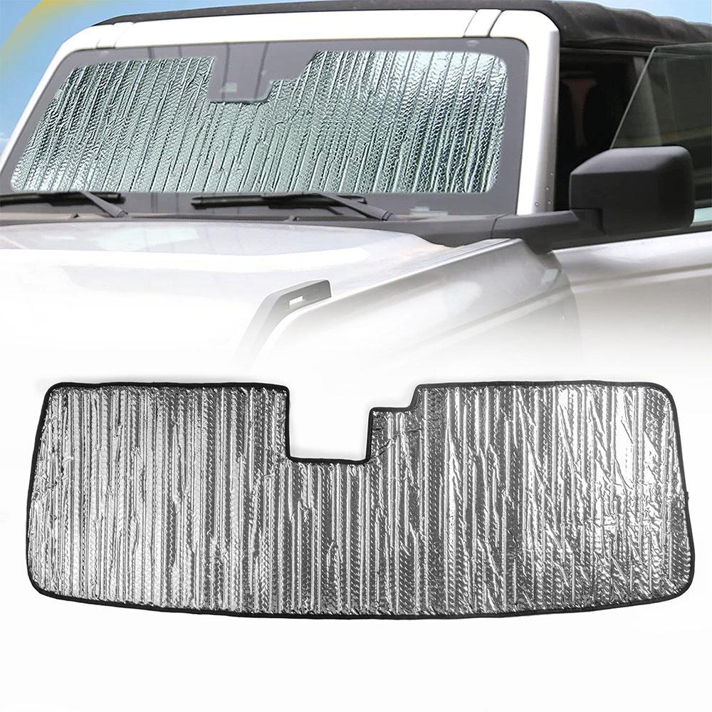 Parbriz pentru mașină, parasolar, ecran, reflector UV, perner pliabil, potrivit pentru mașina Ford Bronco 2022