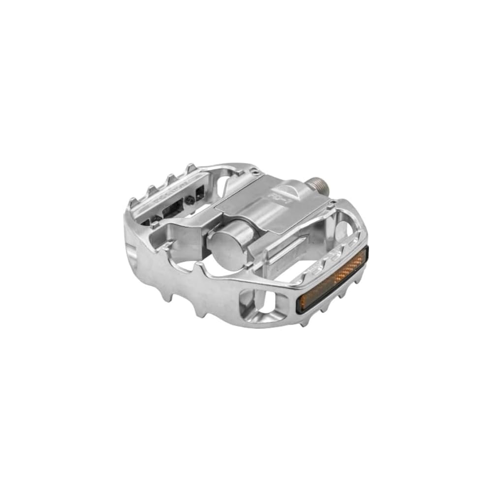 MKS Bicycle Pedal FD-7 Wide Silver Aluminum Lightweight Cycling Accessory