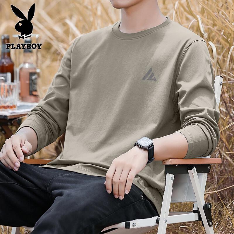 PLAYBOY Men s Pure Cotton Long Sleeve T-Shirt L (175)