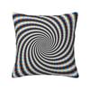 Psychedelic Swirl In Blue Red And Gold Square Pillowcase Cushion Cover Pillow Case Throw Pillow Cover for Home Bedroom Car