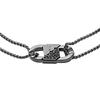 Emporio Armani Love Series Interlocking Bracelet Men Bracelets Black EGS3173001