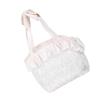 Lace Dog Cat Purse Carrier Breathable Large Capacity Prevents Breaking Free D Ring Pet Travel