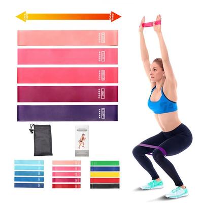 5 Pezzi 5 Livelli Diversi Bande Elastiche Yoga Sport Esercizio Bande Elastiche Fitness Allenamento Pilates Casa Gomma Accessori Palestra