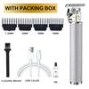 Electric Hair Clipper Professional USB Cordless Clipper Professional Beard Trimmer Haircut Grooming Kit Hair Cutting Machine