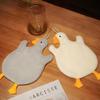 1Pc Cartoon Goose Hand Kerchief Hanging Hand Towel Water Absorbing Hand Towel Kitchen And Bathroom Supplies