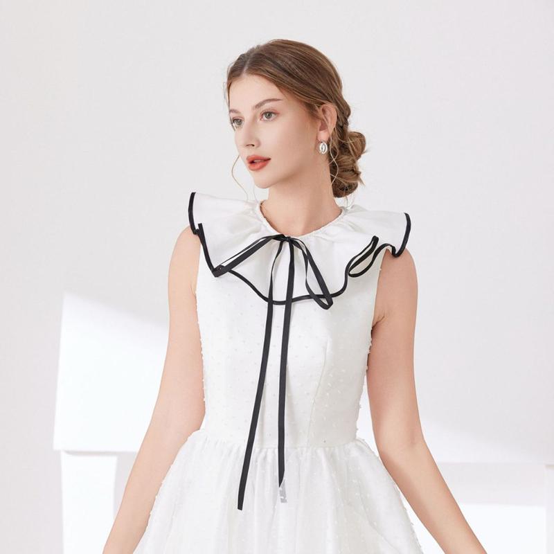Sweet Detachable Fake Collar Scarf Round Doll Neck Wrap Decoration Shawl Cosplay Dress Neck Shoulder Cover