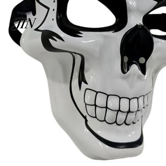 Unique Halloween Costume Mask Skull Face Mask, PVC Ghost Head Prop for No Sweat Party, Lightweight Cosplay Masquerade Haunted House
