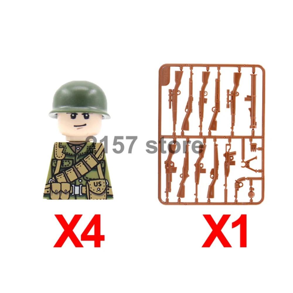 Military Soldier Figure Building Block Weapons Ranger Camouflage Vietnam War US Special Forces KSK Medical Bandit Thief Toy Gift