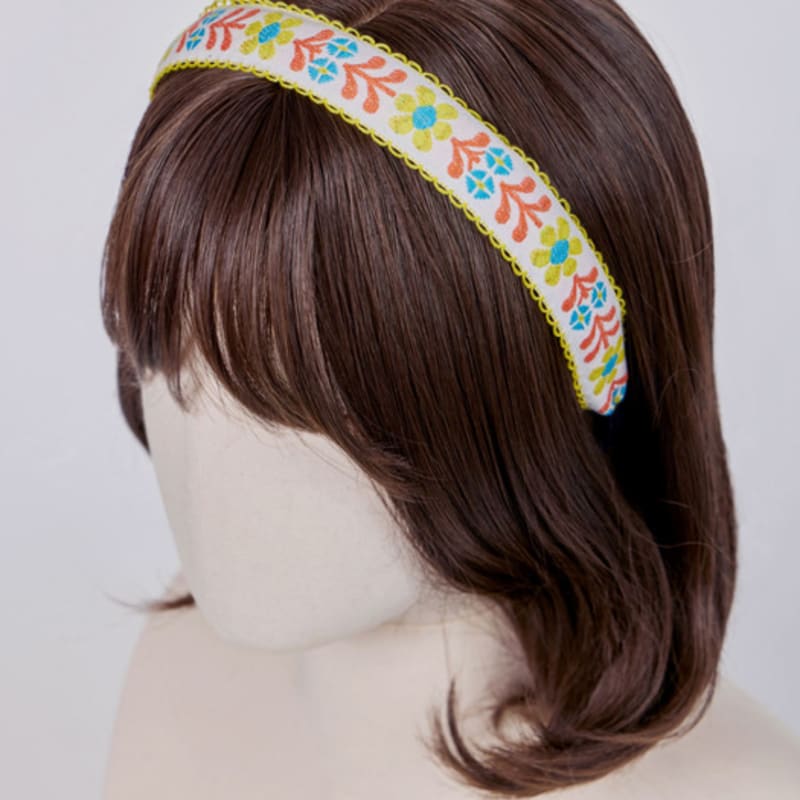 MAIA Blumenstirnband P - Blau Rot