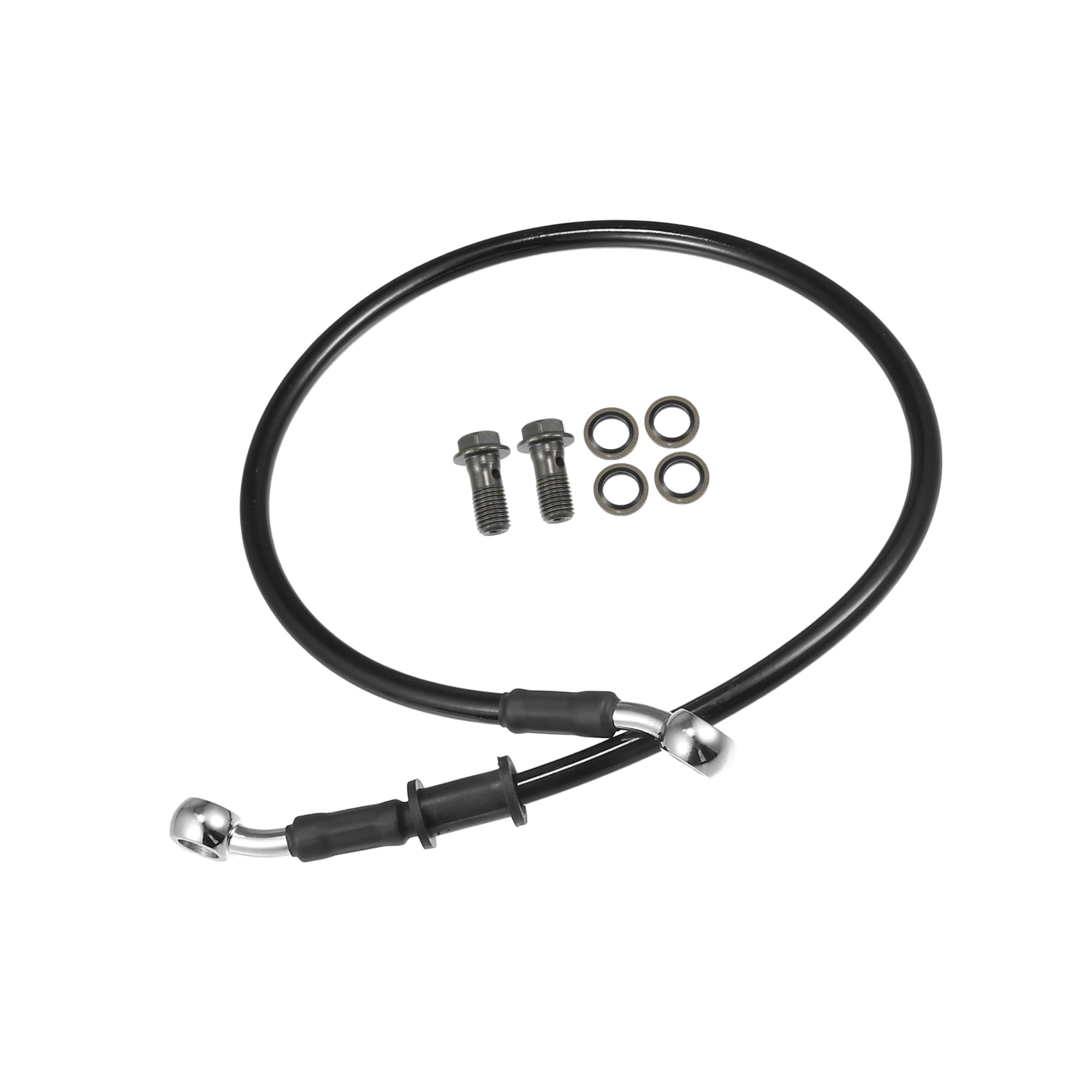 BULLSPANN Motorcycle Brake Hose Clutch Hose Oil Hose for Motorcycle 60cm чёрный