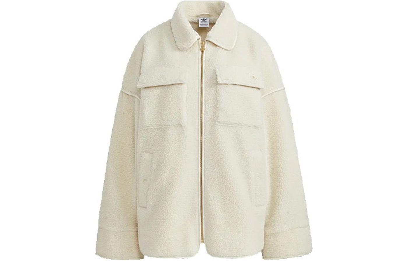 Adidas Originals Sherpa Jacket Women s White HC6602 36
