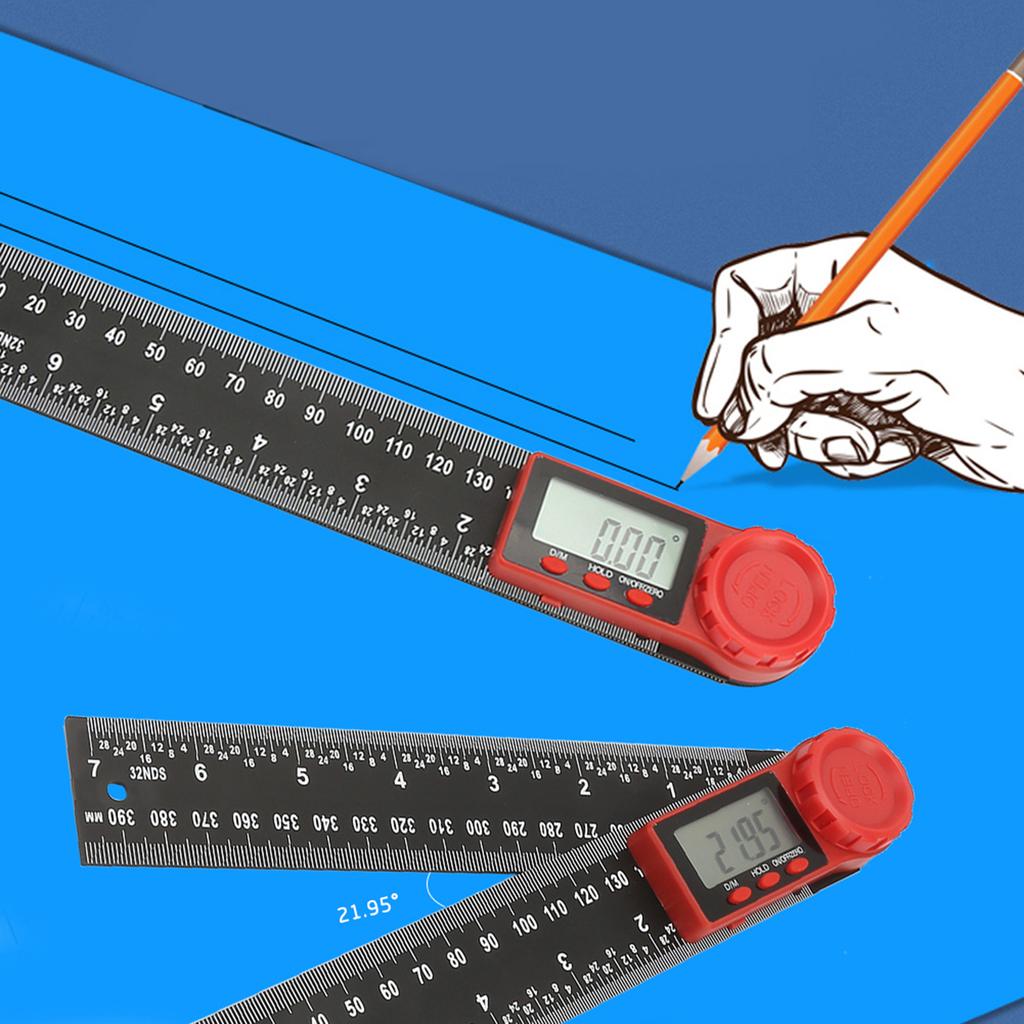 360 Degrees Plastic Digital Instrument Angle Inclinometer(200mm)