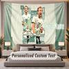 Custom Name Text Tapestry Harry Kane Personalized Polyester Wall Tapestry For Bedroom And Room