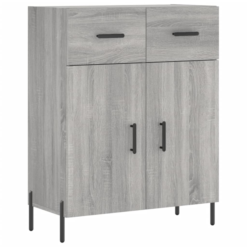Sideboard Gray Sonoma 69.5 X 34 X 90 Cm Particleboard