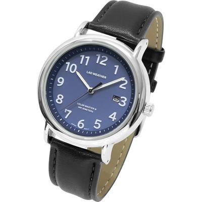 Solar Watch - Made In Japan Waterproof Popular Men's Watch (Navy X Black Belt)