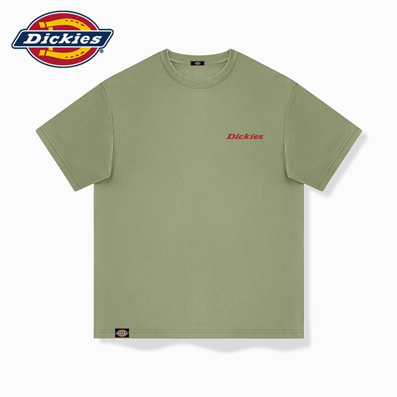 Dickies Men's American Retro Red Logo Print T-Shirt