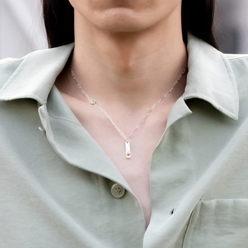 BE/GINS Silver925 Time Cogwheel Necklace