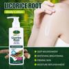 Lait corporel à la racine de réglisse pour éclaircir le teint Rétrécir les pores Hydratation longue durée Lissage Blanchissant Essence végétale riche