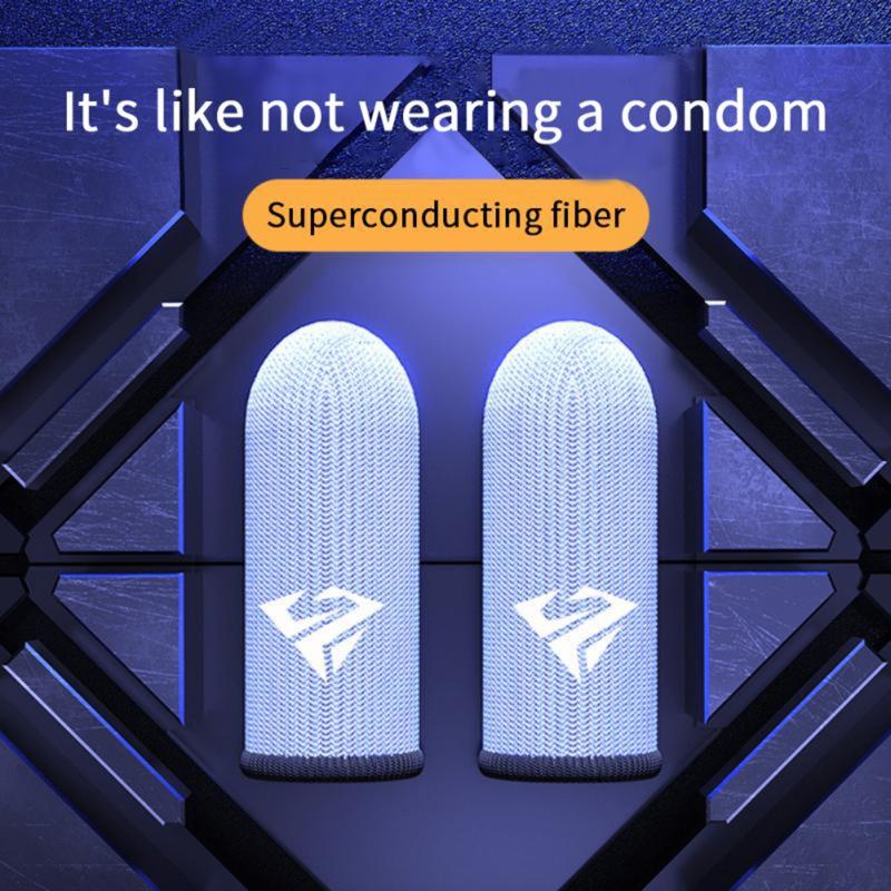 Sweatproof Finger Sleeve Breathable for Mobile Games, Finger Cover Game Controller Touch Screen Gaming Thumb Gloves