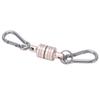 MagConnect 2KG Magnetic Release Detachable Pull Apart Keychain Secure Key Attachment to Bag Easy Access to Keys Silver