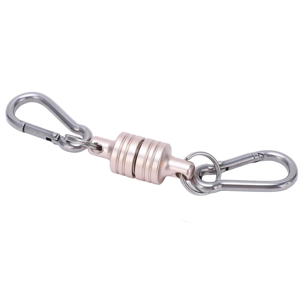 MagConnect 2KG Magnetic Release Detachable Pull Apart Keychain Secure Key Attachment to Bag Easy Access to Keys Silver