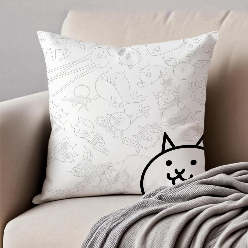 The C-Colors Within Pillow Art Anime Cushion Cover Pillowcase Anti-Dustmite Invisible Zipper Short Plush Sofa Cushion