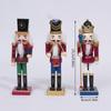 Nutcracker Ornament Craft Collectible Sculpture Figurine Christmas Decoration Nutcracker Figure for Party Bedroom