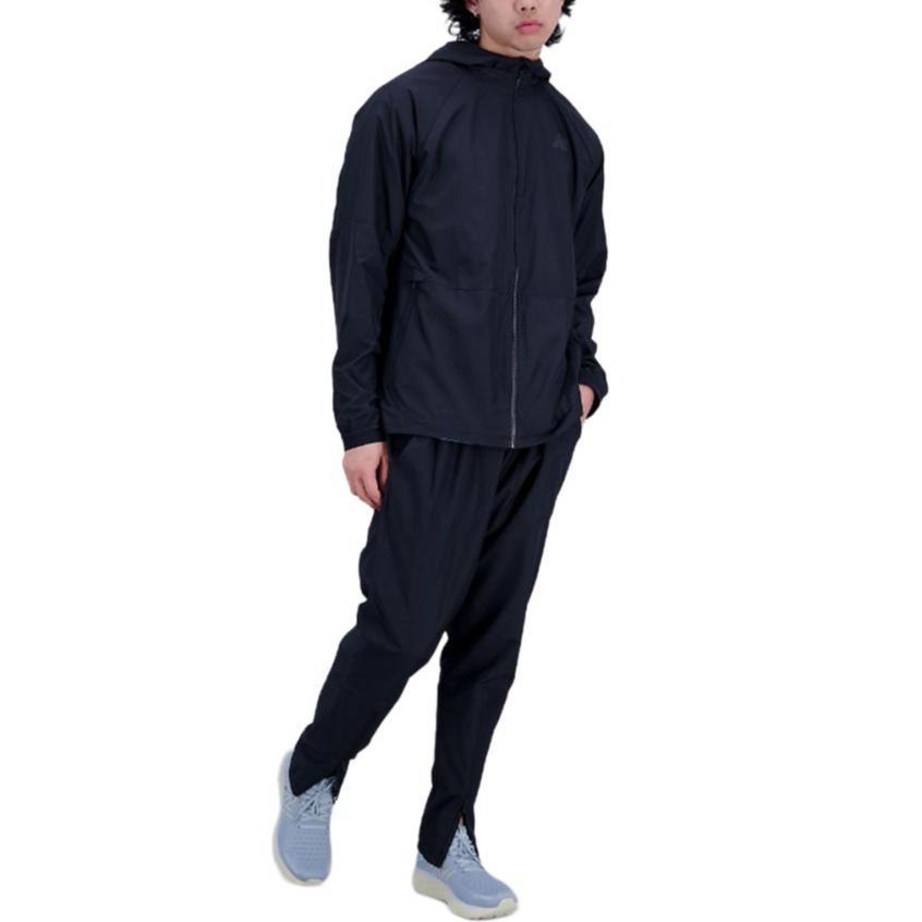 New Balance Jackets Men's Black Hooded Moderate Other AMJ31044-BK