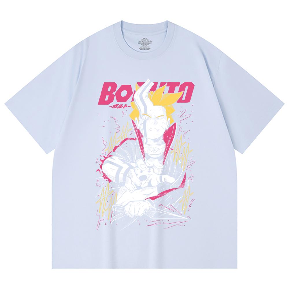 230 Gsm 100% Cotton Boruto V1 Print Unisex Heavy Cotton T Shirt