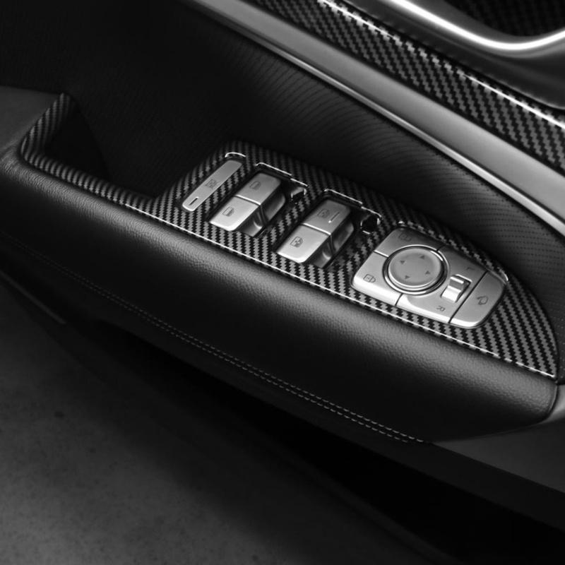 5PCS Auto Interior Accessories Window Control Button Trim Panel Door Handle Decorative Strip ABS For Genesis G70 -2026 LHD