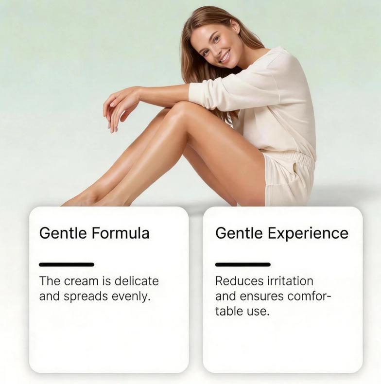 OCEAURA Hair Removal Cream Gentle Body Hair Cleanser Smooth Skin Refreshing Daily Care 100ml