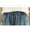 Women's Plus Size Casual High Waist Wide Leg Jeans Elastic Loose Slimming Straight Cut Denim Pants Versatile Loose Fit