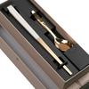 LAYANA Cutlery Set Luxury Gift for and Special Occasions Stainless Steel Chopsticks and Spoon Made In Taiwan Gold-Plated - Celebrations,