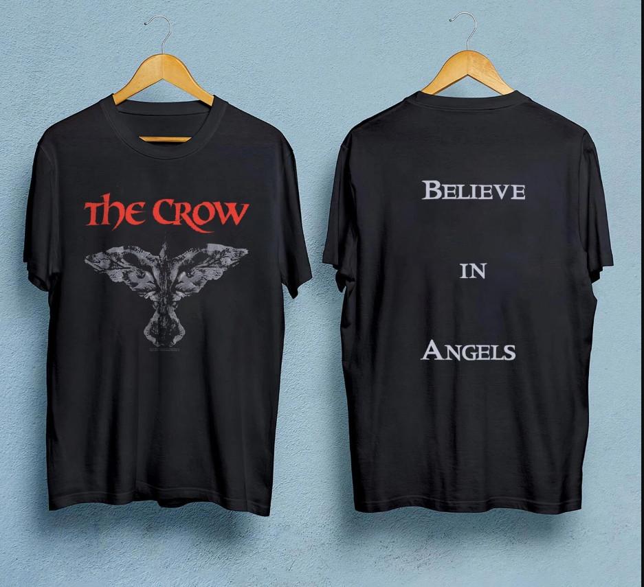 Vintage 1994 The Crow Believe In Angels T-shirt, Size S-4XL