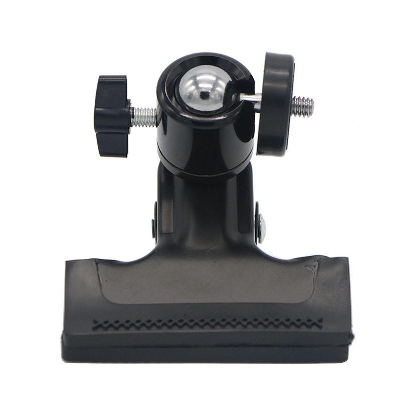 Universal Ball Head Clamp with Flashlight & Camera Mount