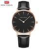 Ultra-thin Fashionable Japanese Movement Waterproof Genuine Leather Strap Women's Watch