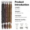 MISS WIG Synthetic With Elastic Band Hair Fiber Extensions Natural Looking  Long Braided Ponytail Hair Accessories For Women Party Daily Use