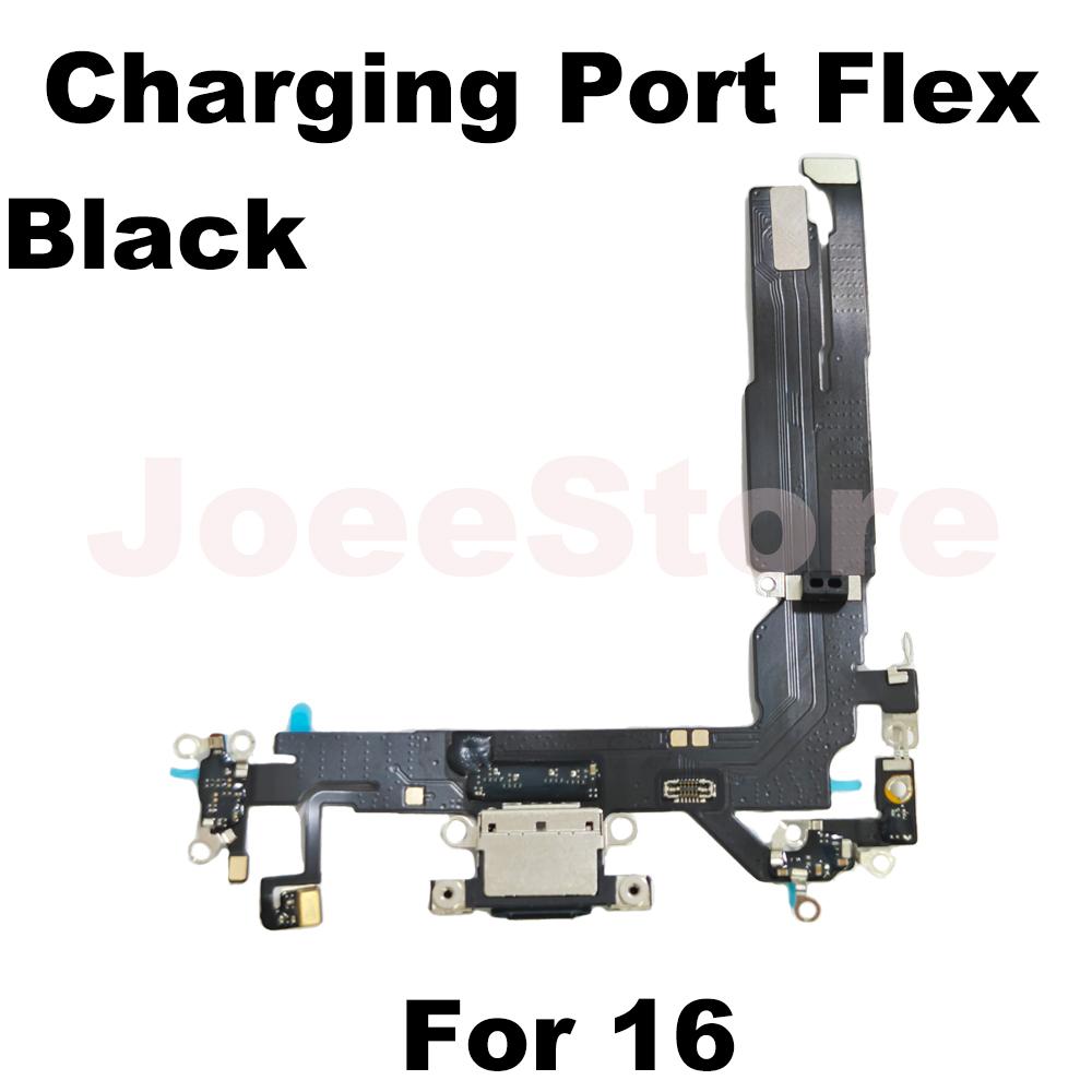 Charging Port Flex Cable for iPhone 16 15 14 13 Pro Max Mini USB Dock Charger Connector With Microphone Flex Cable Ribbon Repair