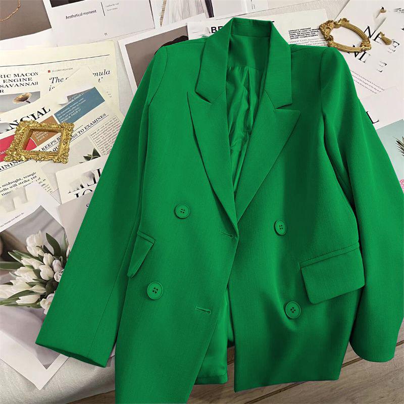Lässiger Damenblazer für das Büro Damenmode Langarm Jacke Blazer Oberbekleidung Mantel