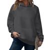 Fashionable Women's Hooded Sweatshirt Casual Pocket Top Loose Pullover