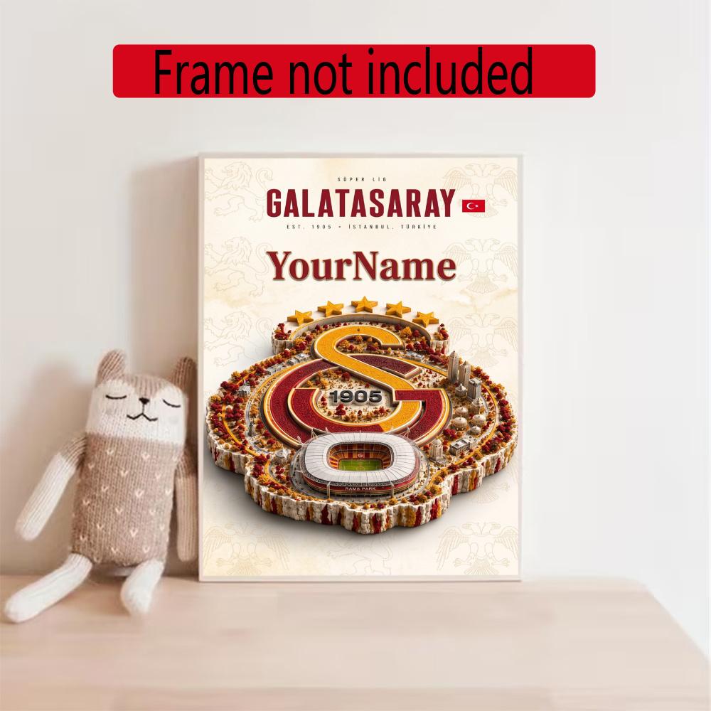 Galatasaray Personalized Text Diamond Painting Round Diamond Mosaic Rhinestones Diamond Embroidery Craft Kit Wall Decor Without Frame