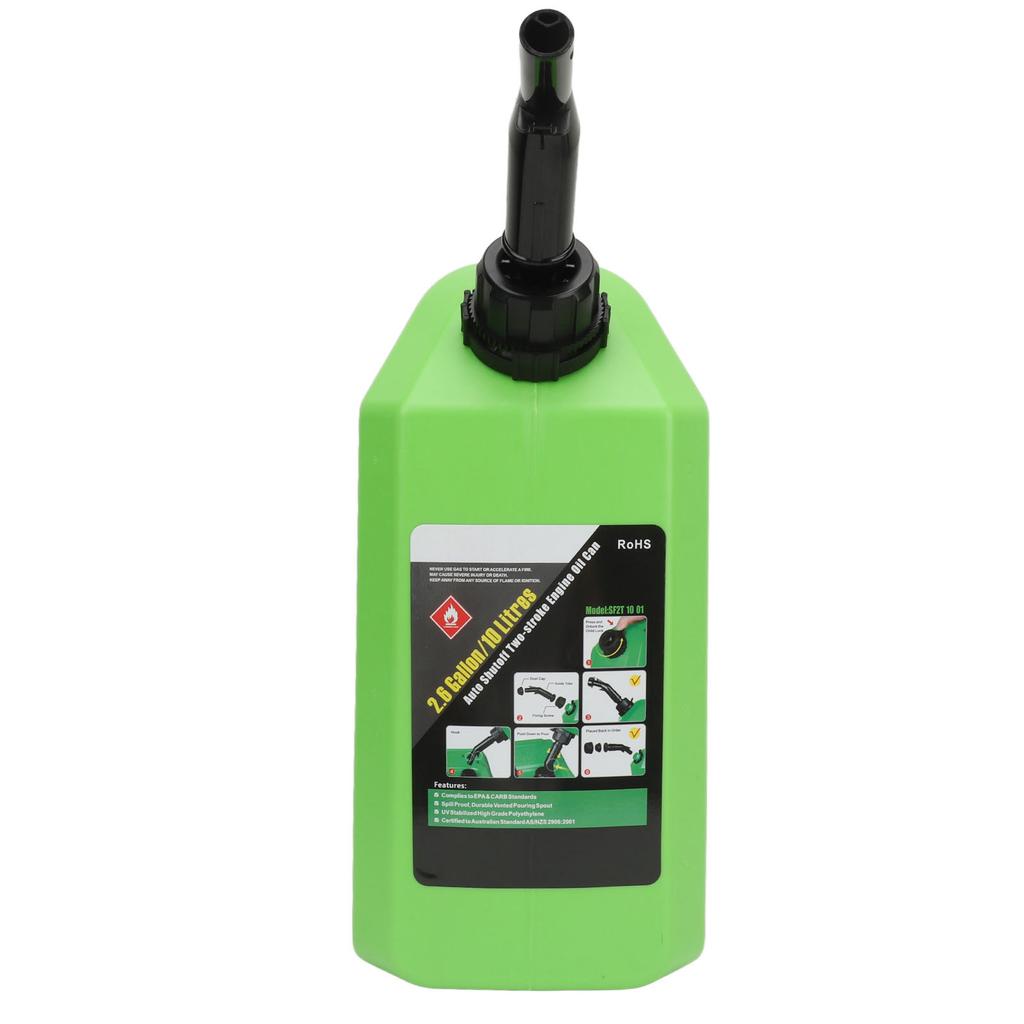 Tanque de Armazenamento de Óleo Combustível 10L Estático Livre À Prova de Choque Desligamento Automático Seguro Portátil Tanque de Gasolina para RV Camper SUV Lancha