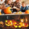 Langlebige Edelstahlformen Halloween Kürbisschnitzset Keksausstecher Set DIY Lebensmittelechte Ausstecher Jack O Lantern Werkzeug zum Dekorieren Backen Geschenk