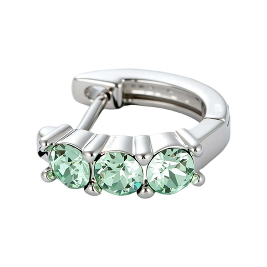 Dopamine Color Series Ear Cuffs With Crystal Inlays: 8mm Straight-Pin For Newly Pierced Ears, Exquisite Edge Design, Dainty Girls' Earrings