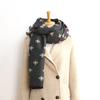 Luxury Brand Double-sided Scarf Women Mrs Winter Warm Cashmere Shawl Scarf Animal Bee Printing Soft Thin Blanket Holiday Gifts