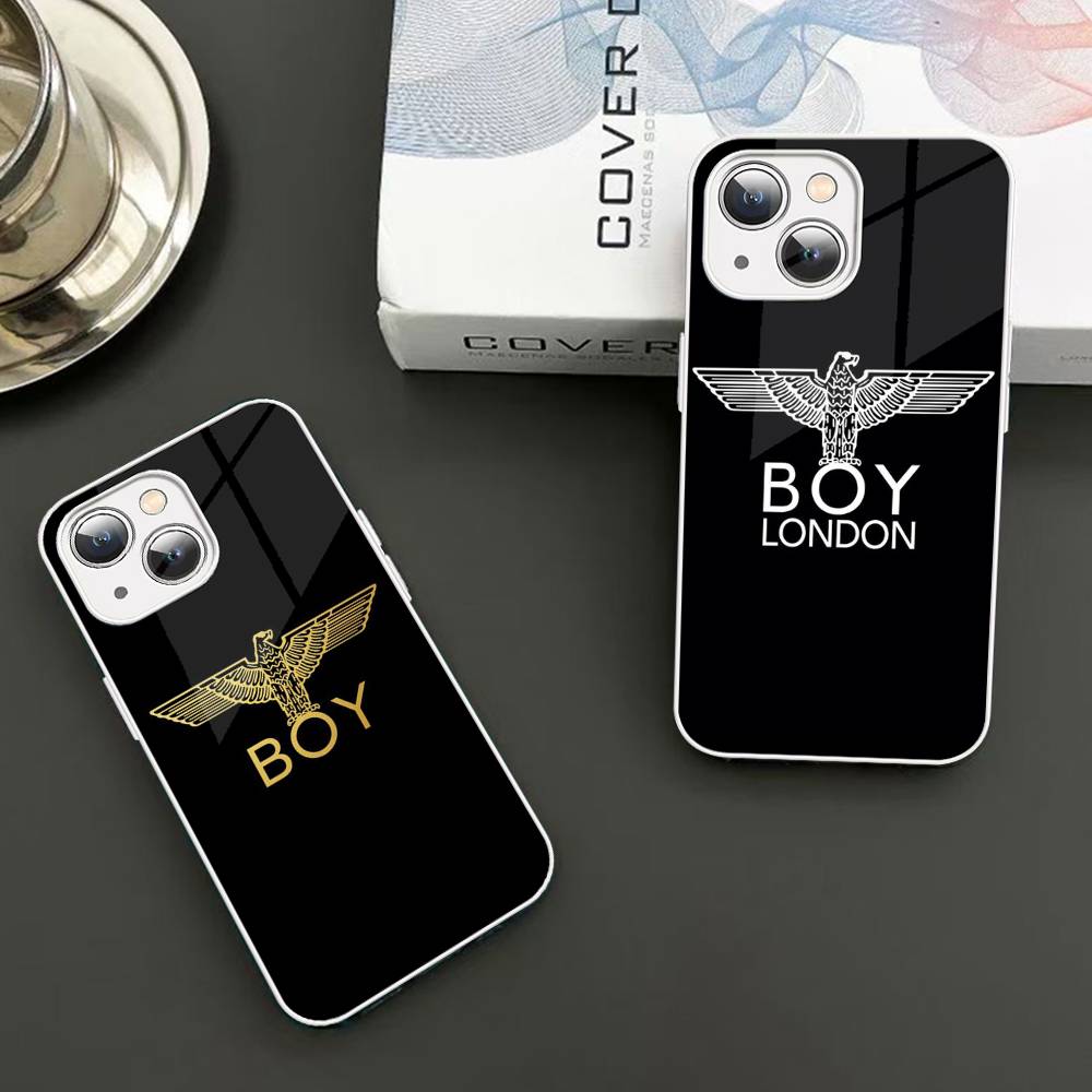 Fashion Brand B-Boy L-London Tempered Glass For Iphone 14 13 12 11 Pro Mini XS MAX 14Plus X XS XR Fundas